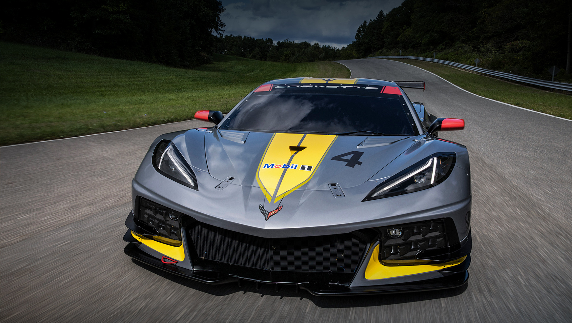 Модель Corvette Z06 будет напоминать гоночное купе C8.R (на фото) схожим ди...
