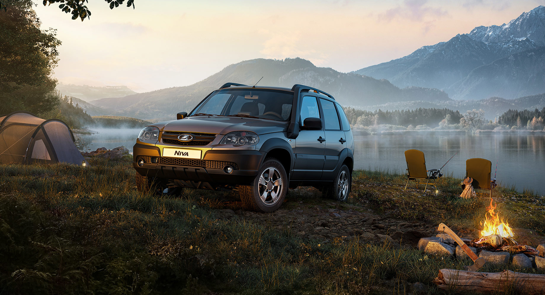 Chevrolet Niva белая Offroad