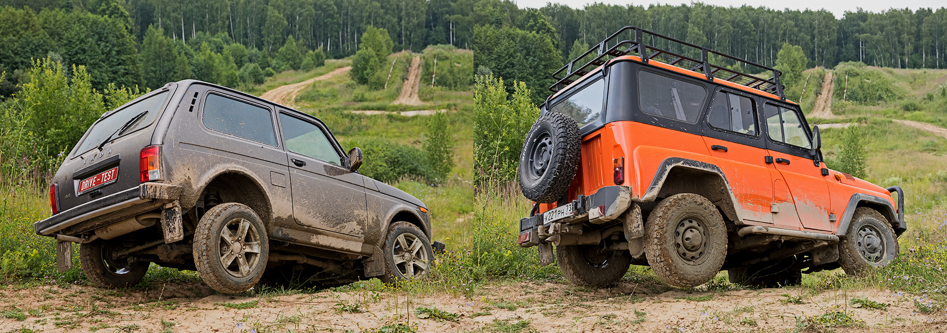 Ныряем в прошлое с проходимцами Lada 4x4 и УАЗ Хантер — ДРАЙВ