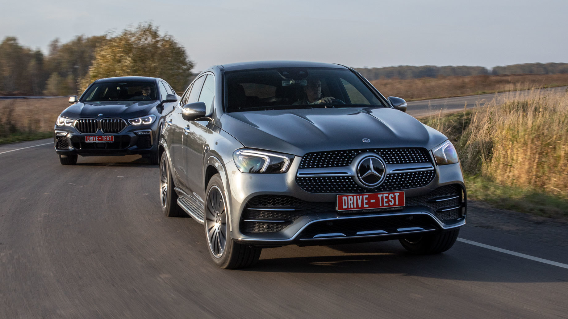 Просим BMW X6 M50d встретить Mercedes GLE 400 d Coupe — ДРАЙВ