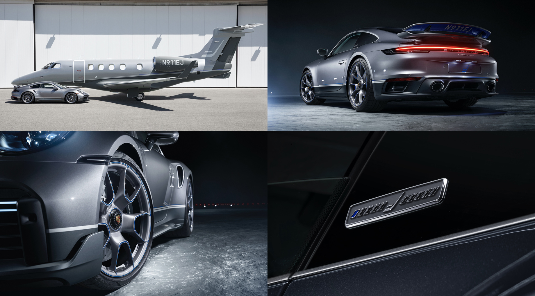 Porsche 911 Turbo S Duet явился парой к бизнес-джету Embraer — ДРАЙВ