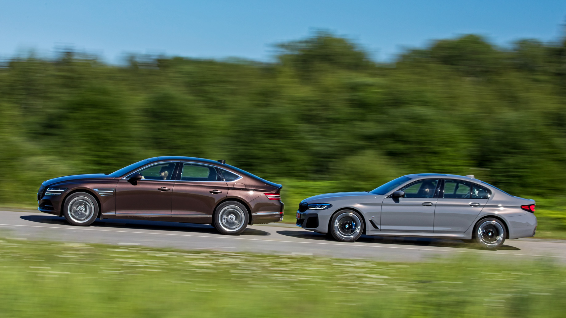 Расслабляемся в седане Genesis G80 после BMW 530d — ДРАЙВ