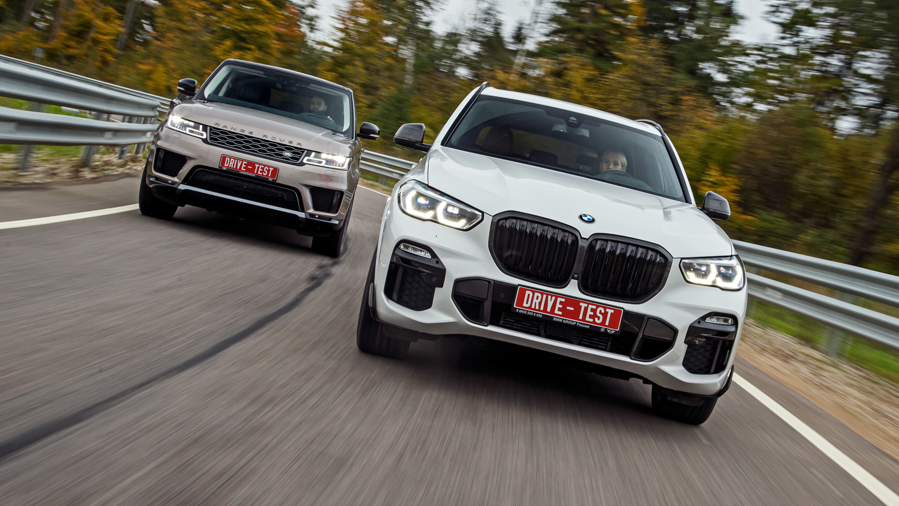 Заправляем дизелем Range Rover Sport D250 для встречи с BMW X5 — ДРАЙВ